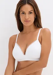 Lot de 2 soutiens-gorge coton à coques sans armatures, bonprix