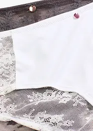 Lot de 2 culottes avec dentelle, bonprix