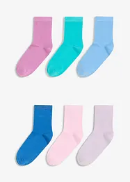 Lot de 6 paires de chaussettes mi-hautes en viscose majoritaire, bonprix