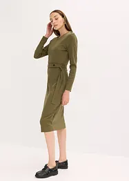 Robe midi en coton extensible, bonprix