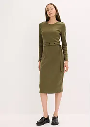Robe midi en coton extensible, bonprix
