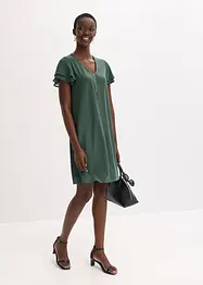Robe en jersey à manches en crêpe, bonprix