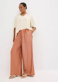 Pantalon palazzo aspect brillant, bonprix