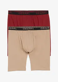Lot de 2 boxers longs en coton extensible, bonprix