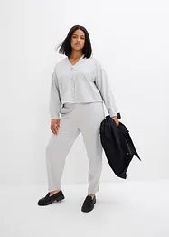 Sweat zippé en viscose mélangée un peu brillante, bonprix