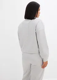 Sweat zippé en viscose mélangée un peu brillante, bonprix