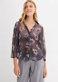 Blouse oversize en crêpe léger, bonprix