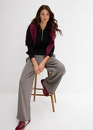 T-shirt doux et côtelé en viscose mélangée, bonprix