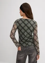 T-shirt manches longues en mesh fin, bonprix