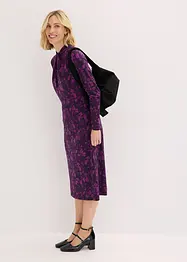 Robe midi à col montant, bonprix