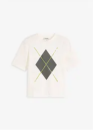 T-shirt manches coudes avec imprimé et sequins, bonprix