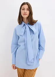 Chemisier à col lavallière 100 % coton, bonprix