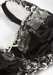 Soutien-gorge de maintien sans armatures, bretelles rembourrées et broderies, bonprix