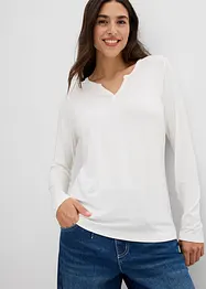 T-shirt manches longues en viscose extensible, bonprix