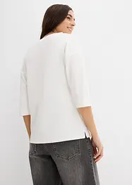 T-shirt col bateau 100% coton, bonprix