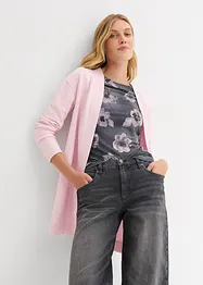 Long gilet molletonné en coton mélangé, bonprix