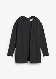 Long gilet molletonné en coton mélangé, bonprix