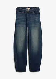 Jean Barrel taille mi-haute avec ceinture, bonprix