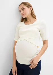 Lot de 2 T-shirts de grossesse et d’allaitement 100% coton, bonprix