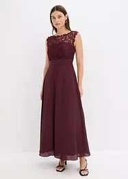 Robe longue avec dentelle, bonprix