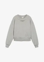 Sweat oversize avec détail strass, bonprix