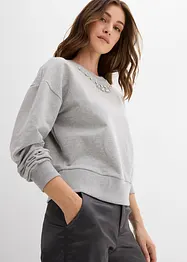 Sweat oversize avec détail strass, bonprix
