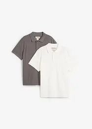 Lot de 2 polos manches courtes, bonprix