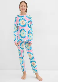 Ens. 4 pces pyjama et pyjashort doux, bonprix