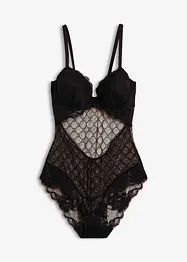 Body avec empiècement tulle, bonprix