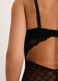 Body avec empiècement tulle, bonprix