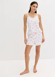 Pyjashort en matière côtelée, bonprix