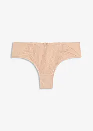 Slip brésilien à broderies florales, bonprix