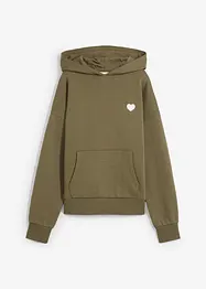 Sweat à capuche en coton mélangé, bonprix