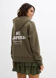 Sweat à capuche en coton mélangé, bonprix