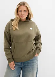 Sweat à capuche en coton mélangé, bonprix