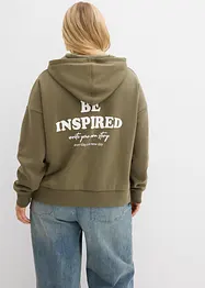 Sweat à capuche en coton mélangé, bonprix