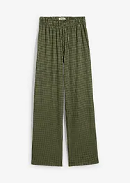 Pantalon en jersey crêpe texturé, bonprix