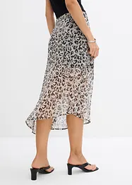 Jupe midi en mousseline fine, bonprix