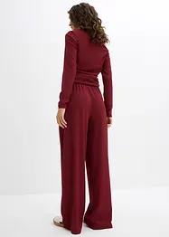 Pantalon jogger en crêpe texturé, bonprix