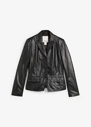 Blazer court en cuir d’agneau nappa, bonprix