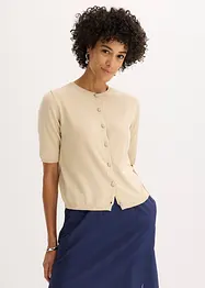 Gilet en maille fine à manches courtes, bonprix