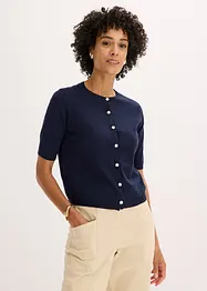 Gilet en fine maille de viscose mélangée, bonprix