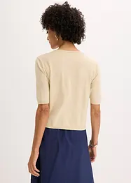 Gilet en maille fine à manches courtes, bonprix