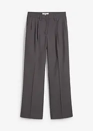 Pantalon à pinces, coupe légèrement barrel, bonprix