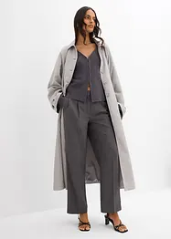 Pantalon à pinces, coupe légèrement barrel, bonprix