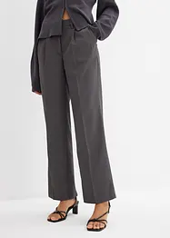 Pantalon à pinces, coupe légèrement barrel, bonprix