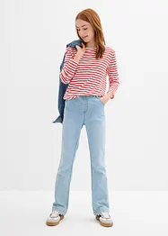 Lot de 3 T-shirts manches longues 100% coton, bonprix