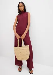 Top long et texturé en viscose mélangée, bonprix