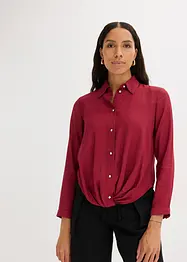 Chemisier texturé avec détail noué, bonprix