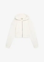 Sweat zippé à capuche 100% coton, bonprix